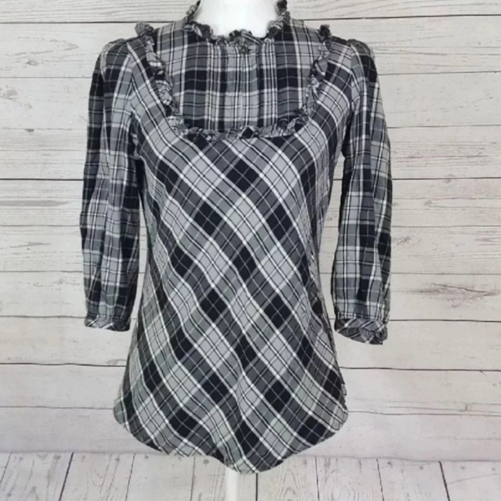 Banana Republic plaid top